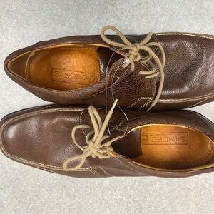 Sandro Moscoloni Men’s Brown Leather Lace-Up Oxford Shoes – Size 11.5